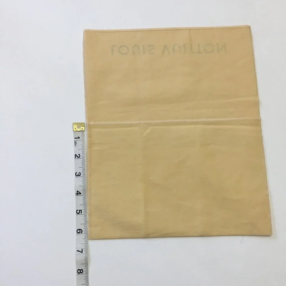 Louis Vuitton Dust Bag 9.5 x 6.5 in Long Wallet 100% Cotton Yellow Made in India